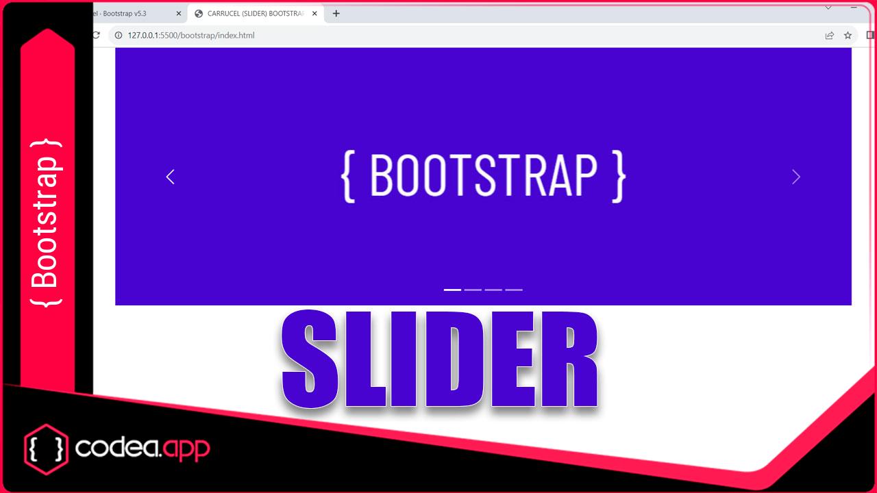 Crear un Slider de imágenes con [Bootstrap]
