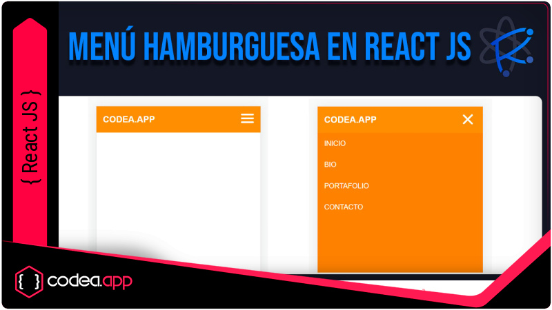 Menú Responsive Hamburguesa en React con CSS