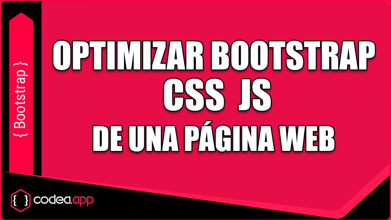 Optimizar el CSS y JS Bootstrap de una página web con ViteJS