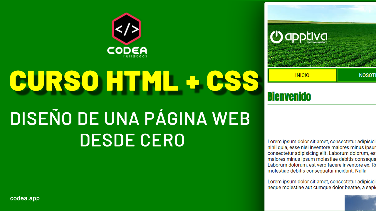 Diseño de  una Página Web en HTML & CSS