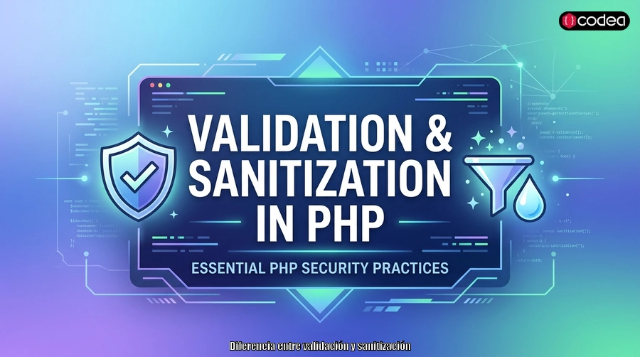 Diferencia entre validación y sanitización