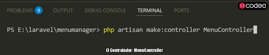 El Controlador: MenuController