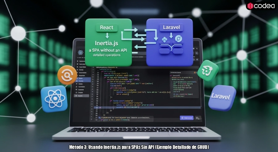 Método 3: Usando Inertia.js para SPAs Sin API (Ejemplo Detallado de CRUD)