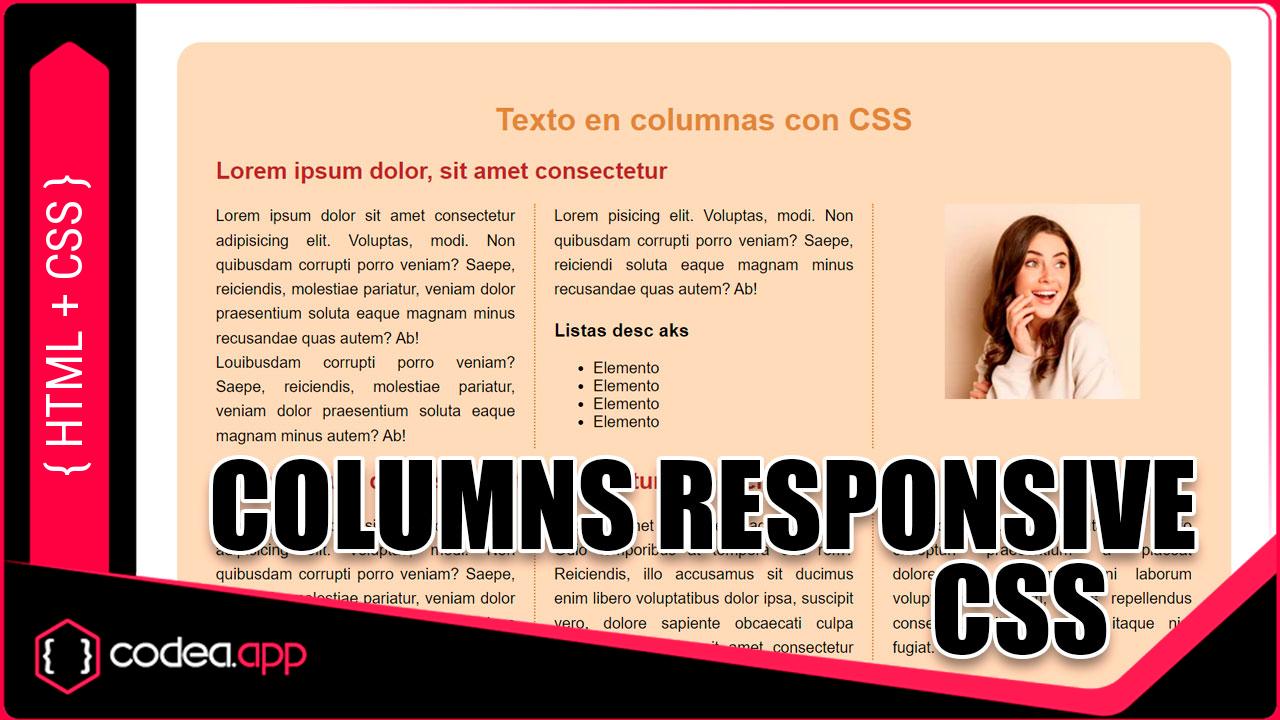 Columnas Responsivas en HTML y CSS