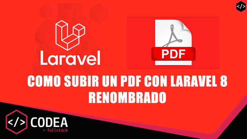 Cómo subir un PDF con Laravel 8