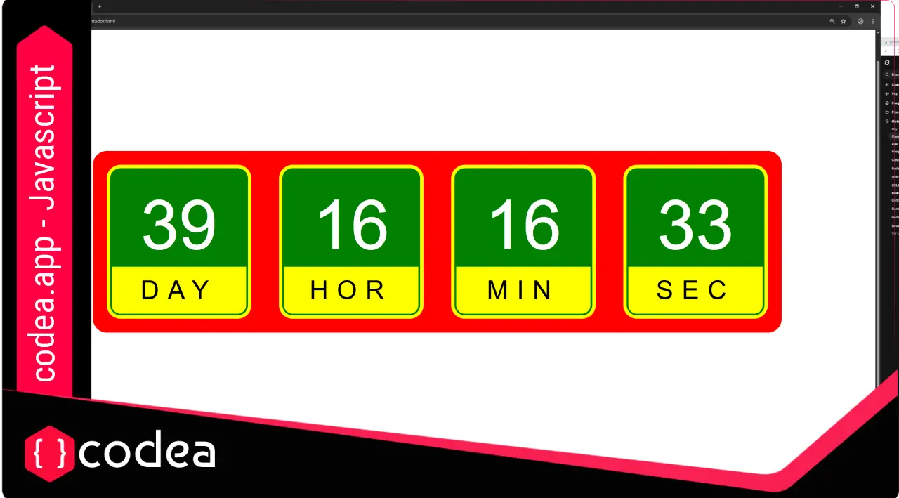 Contador decreciente con fechas