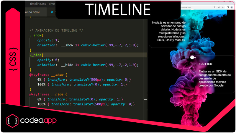 Timeline en CSS sencillo