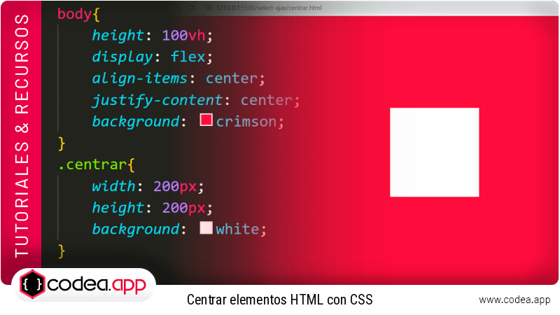 Centrar elementos HTML con CSS